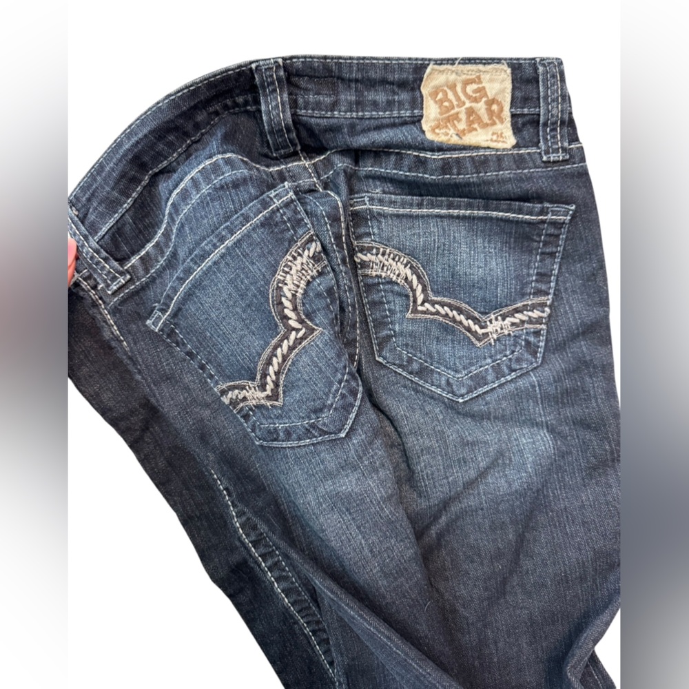 Big Star Men's Relaxed Dark Blue Jeans